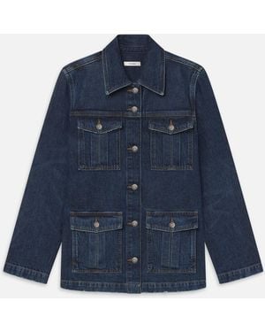 FRAME The Denim Utility Jacket - Blue