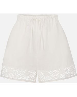 FRAME The Heirloom Lace Short - White