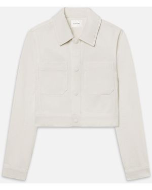 FRAME The Small Denim Jacket - White