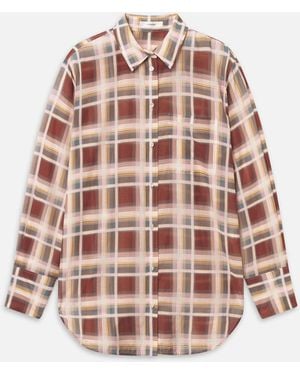 FRAME The Plaid Boy Shirt - White