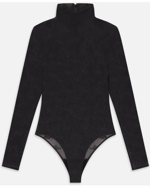 FRAME Ritz Mesh Bodysuit - Blue