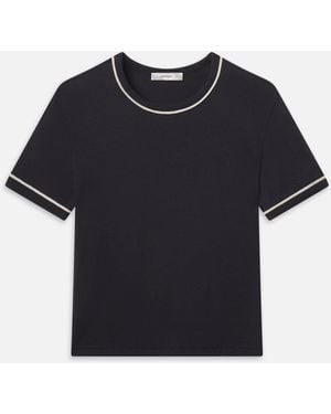 FRAME The Ringer Baby Tee - Black