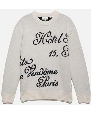 FRAME Ritz Crew Jumper - White