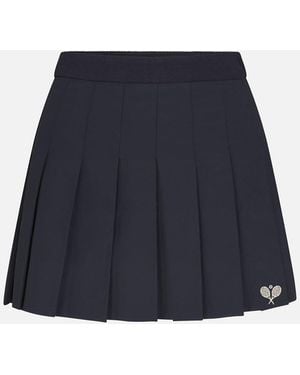 FRAME The Tennis Pleated Skirt - Blue