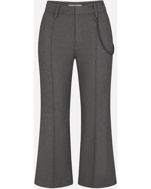 FRAME The Reboot Crop Trouser - Gray