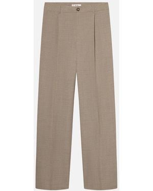 FRAME Wide Leg Pants - Natural