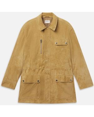 FRAME The Suede Safari Jacket - Natural