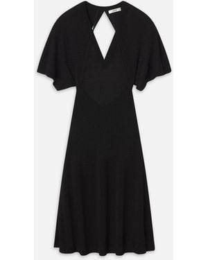 FRAME The Flounce Dress - Black