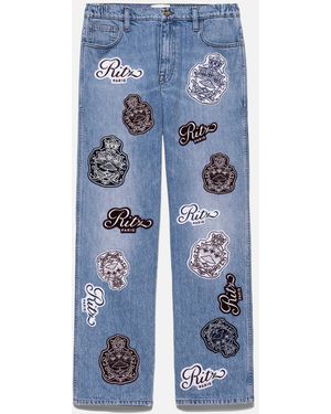 FRAME Ritz Wide Leg Jean - Blue