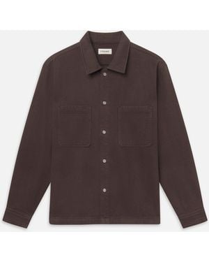 FRAME Relaxed Double Pocket Shirt - Brown