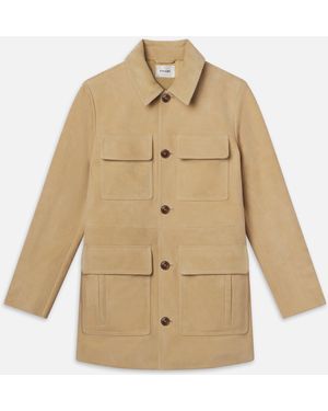 FRAME Suede Safari Jacket - Natural