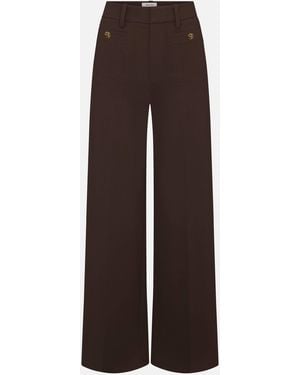 FRAME The Slim Palazzo Trouser - Brown