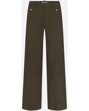 FRAME The Slim Palazzo Trouser - Green