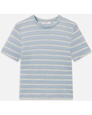 FRAME The Linen Baby Tee - Blue