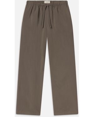 FRAME Easy Wide Leg Pants - Gray