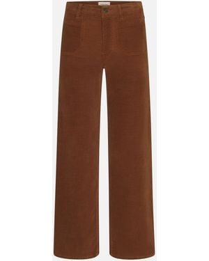 FRAME Le Slim Palazzo Modernist Pocket Corduroy - Brown