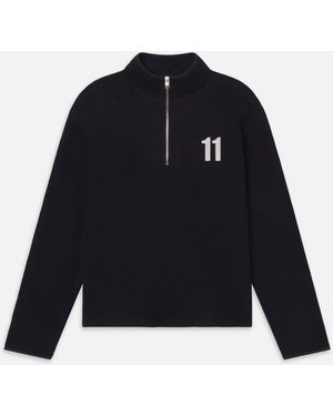 FRAME The Society Archive Wool Blend Anorak - Blue