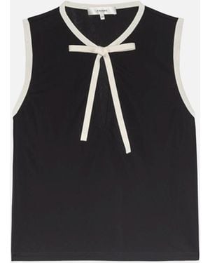 FRAME The Keyhole Tie Tank - Black