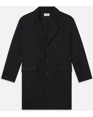 FRAME Double Face Wool Overcoat - Black