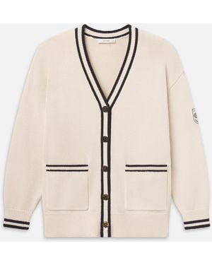 FRAME The Tennis Oversized Cardigan - Natural