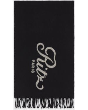 FRAME The Ritz Wool Scarf - Black