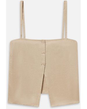 FRAME The Linen Button Cami - White