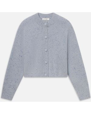 FRAME The Lightweight Fleck Cardi - Blue