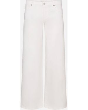 FRAME Low Rise Le Slim Palazzo - White