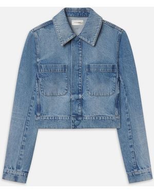 FRAME The Small Denim Jacket - Blue