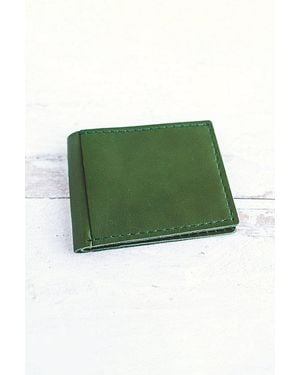 Giving Bracelets Leather Bifold Wallet - Green