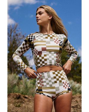 Rhythm Long-Sleeve Surf Crop - Blue