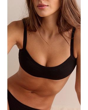 Free People Throw On Rib Bralette - Black