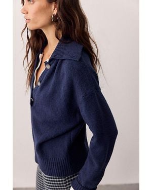 Free People Trading Up Polo - Blue