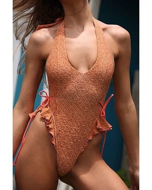 free-est Lyra Printed One-Piece Swimsuit - Black