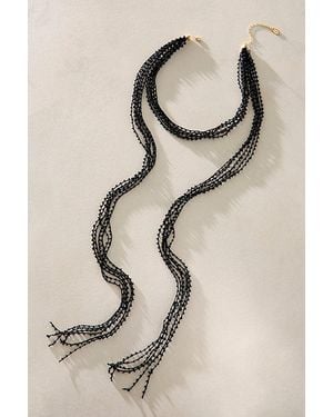 Free People Kenzie Beaded Lariat Necklace - Natural