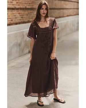 Free People Forever Free Maxi Dress - Brown