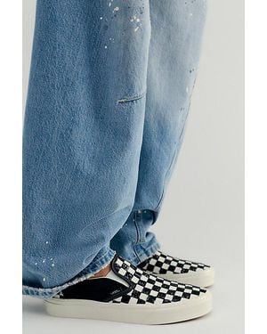 Vans Classic Sequin Slip-Ons - Blue
