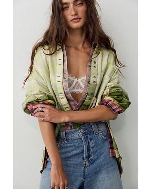 Free People We The Free Lexi Plaid Button Down - Multicolor