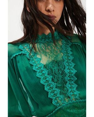 Nigel Preston Farmers Wife Blouse - Green