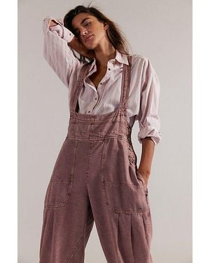 Free People Felix Tapered Dungarees By - Multicolor