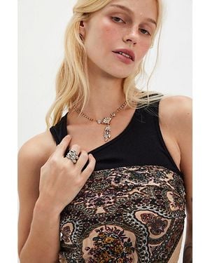 Free People Sugar And Spice Rhinestone Necklace - Natural