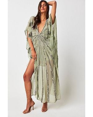 Jen's Pirate Booty Starburst Avenue Embellished Kaftan - Green