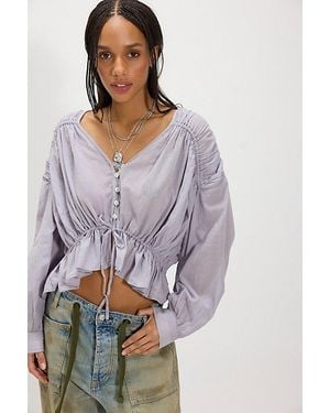 Free People Forget Me Knot Top - Purple