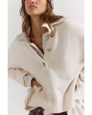 Free People Trading Up Polo - Natural