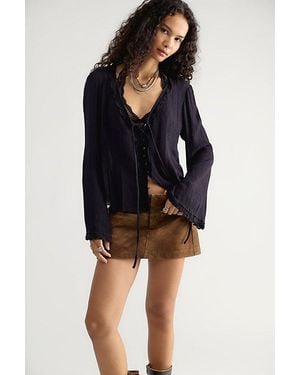 Free People Amorella Blouse - Black