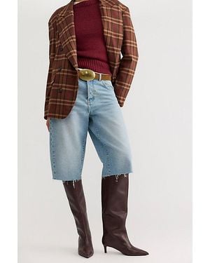 Free People Kiki Kitten Heel Boots - Blue