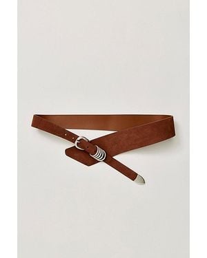 Free People Sloane Suede Belt - Brown