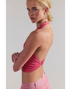 Intimately By Free People Round Two Pique Low-Back Tank Top By - Red