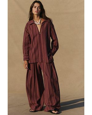 free-est Fallon Pant Set By - Brown