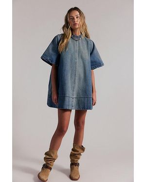 Free People Harlow Mini Dress - Blue